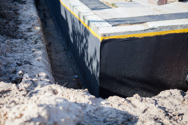 Residential Interior Drainage System installation at a Madison, AL home by SJ Waterproofing Pros